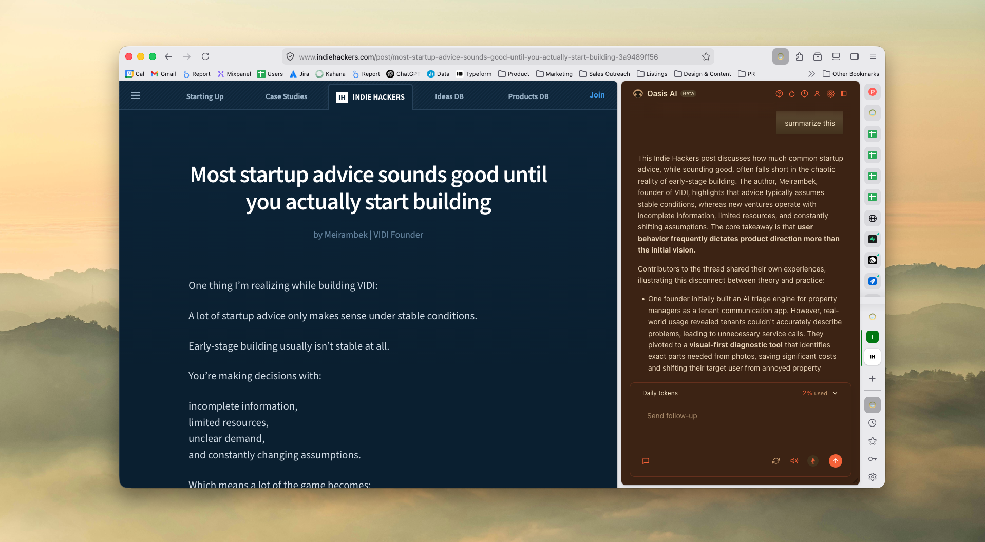 Oasis Browser for Mac — captura 2